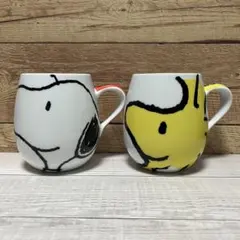 ピーナッツ　フェイスマグカップ　スヌーピー・ウッドストック　セット販売