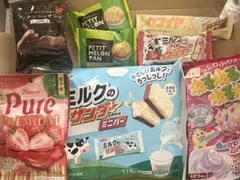 お菓子まとめ売り　ミルクのサンダー　セコイヤ　ピュレグミ　ねるねるねるね