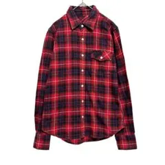 y2248 無印良品 チェックシャツ コットン100% ネルシャツ XS