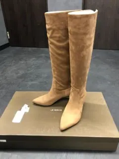 ※新品未使用※ ロングブーツ 24.0cm ルベルニ キャメル ブラウン