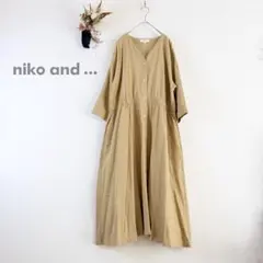 ニコアンド ベージュ シャツワンピース リネン