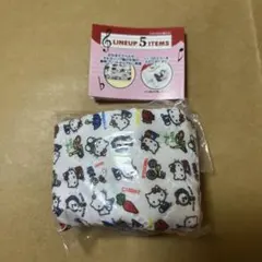 ガチャ　サンリオキャラクターズ　レトロレッスンバッグミニキーホルダー　キティ