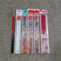 赤鉛筆 12本セット 赤 青鉛筆 青 マリオ ポケモン