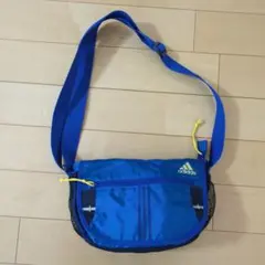 adidas ボディバッグ 青 中型