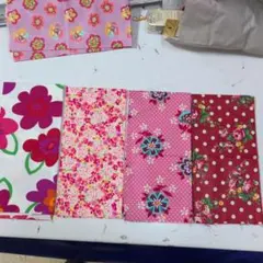 ピ*ピ様 カラフルな花柄コットン はぎれ生地 30×50センチ