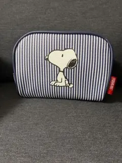 PEANUTS スヌーピー ポーチ ストライプ柄のサムネイル