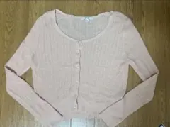 値下げしました UNIQLO ユニクロC リブ編み カーディガン S ピンク