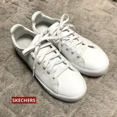 美品　SKECHERS スケッチャーズ　スニーカー　白　23cm