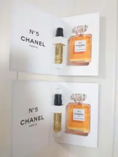 新品　シャネル　 香水　N°5 オードゥ パルファム サンプル 2本セットのサムネイル