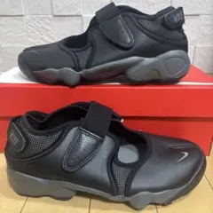 新品 ナイキ WMNS エアリフト レザー ブラック アイアングレー 24.0