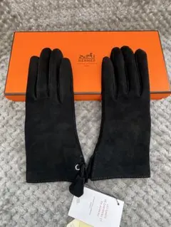 《未使用》エルメス　HERMES グローブ　手袋　カデナ　サイズ7 ブラック