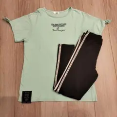Jenni love メッセージプリントTシャツとCOOLスパッツ　140㌢