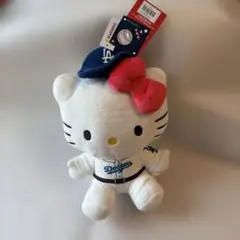 大谷HRの日グッズ】ドジャース×ハローキティ特別限定コラボぬいぐるみ