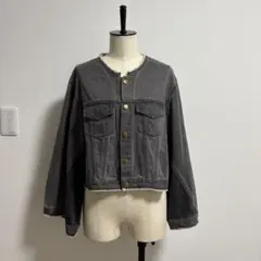 【RADIATE】ノーカラーデニムジャケット