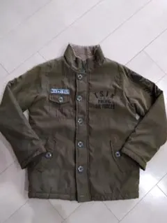 【THE SHOP TK】140cm 裏地ボア ミリタリー アメカジ風 カーキ