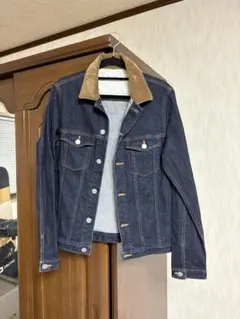 Aloha刺繍 ダークブルーデニムジャケット