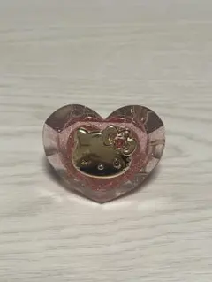 ユニバ　Hello Kitty ハート型リング ピンクのサムネイル