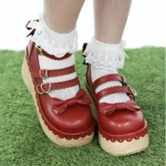 木底風パンプス axes femme Chalmiere 新品 Mサイズのサムネイル