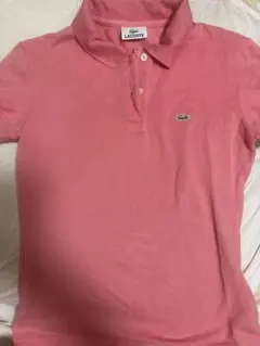 LACOSTE ピンク 半袖ポロシャツ