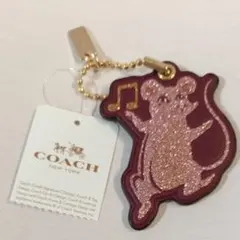 COACH キーホルダー ネズミ モチーフ バッグチャーム
