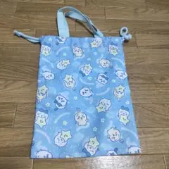 ちいかわ　上履き入れ　体操着袋　上履き袋　巾着　ポリエステル