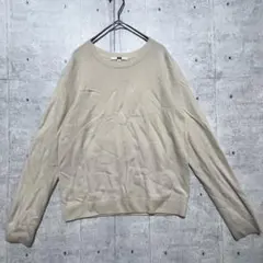 u342 ユニクロ カシミヤ100% クルーネックニット シンプル カジュアルのサムネイル