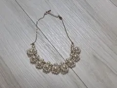 パール フラワーモチーフ ネックレス