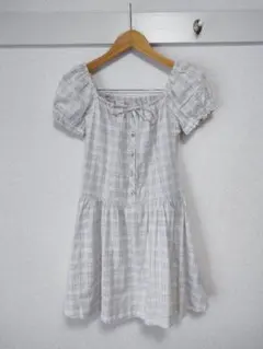 1回着 BURBERRYバーバリーブルーレーベル 半袖 膝丈 ワンピース36