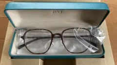 JINS 度数なし Airframe Slim Big Shape イエローデミ