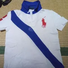 Ralph Lauren ポロシャツ ホワイト/ブルー/レッド