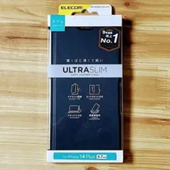 iPhone 14 Plus 手帳型ケース 薄型軽量設計 ソフトレザーカバー