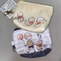 プーさん　フェイクレザー舟形ポーチ