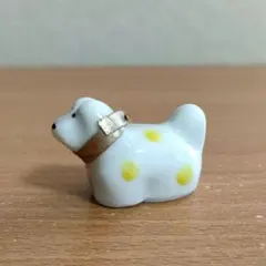 犬　置物　陶器　小物　ミニチュア　ミニサイズ　インテリア　箸置き【OB-27】