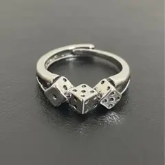 【1点限定】ヴィンテージ サイコロ 指輪 リング アクセサリー シルバー