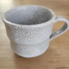 美濃焼　浜山窯　錆かいらぎ切立マグカップ