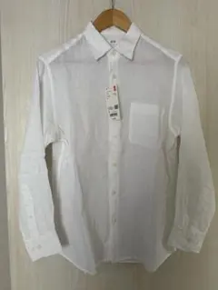 【新品未使用】UNIQLO プレミアムリネンシャツ(長袖) S