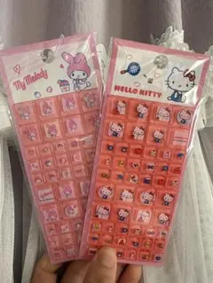 タイルシール　ハローキティ　マイメロディ　2枚セット