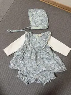 プティマイン帽子つきドッキングワンピース70㎝