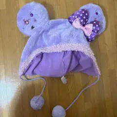 ディズニー ファンキャップ 紫 ミニー