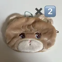 mikko characters フェイスポーチ ラテ　ガチャガチャ