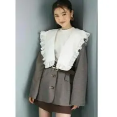 NICE CLAUP ナイスクラップ　3way フリルセーラーカラージャケット