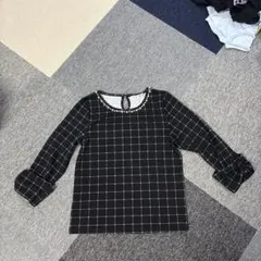 HEALTHY KAREN ブラック・ホワイトチェック 五分袖