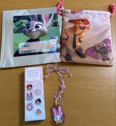 ズートピアシークレット巾着・ディズニーシークレットビーズストラップ