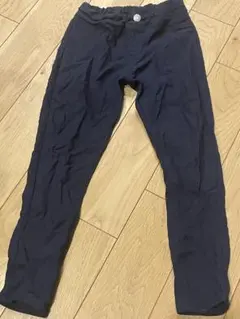 GU ネイビー ゴムウエストパンツ　ジーユー