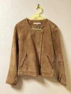 グリーンレーベルリラクシング　豚革 ノーカラージャケット