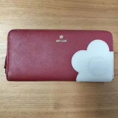 マリークワント 赤 長財布