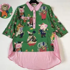 こにたん様専用✨アルベロベロ オレボレブラ ぶたさんチュニック バッチ付き