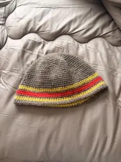 ハンドメイド　クラッシャーハット　ビーニー