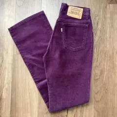 Levis 517 ベロアパンツ 紫 リーバイス パープル ブーツカット M