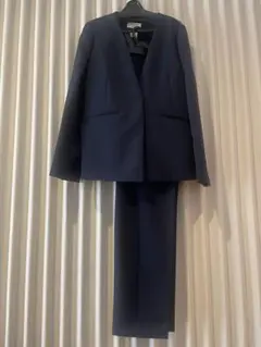 OPAQUE CLIP ネイビーノーカラージャケットセットアップ